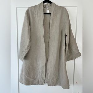 LILIKOI 100% linen Kimono robe
